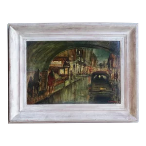 Edgar O Kiechle (1911-1960) - Tunnel - Oil on Board Circa 1947