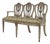 Adams Style Paint Decorated Triple Back Settee For Sale
