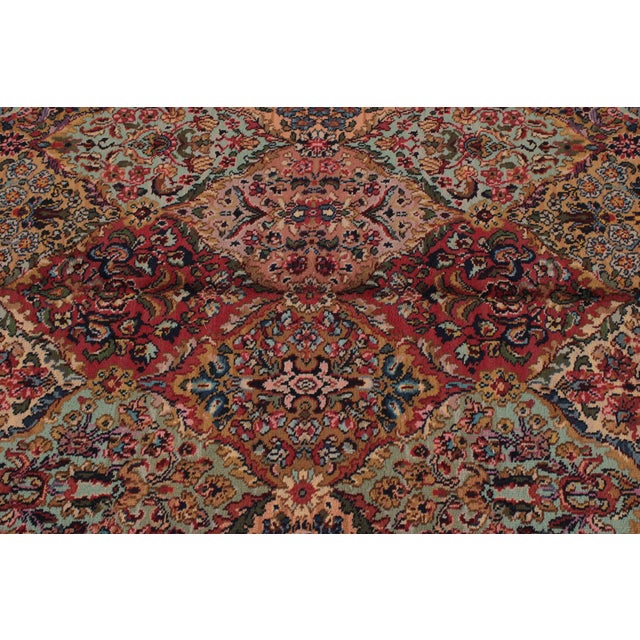 1990s Karastan Multicolor Wool Kirman Approx. 6x9 Room Size Rug For Sale - Image 5 of 14