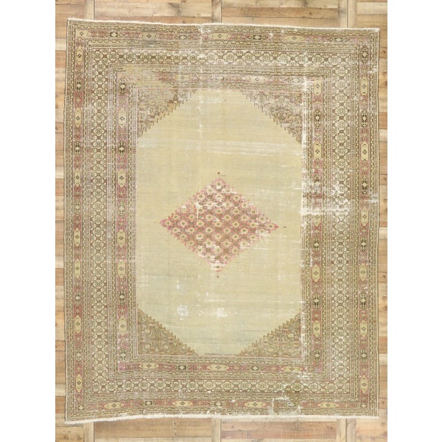 Late 19th Century Antique Persian Khorassan Rug, 09'10 X 12'07 For Sale - Image 12 of 13