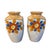 Japanese Vintage 1930s Japaneses Hand Painted Floral Lusterware Vases - A Pair For Sale - Image 3 of 5
