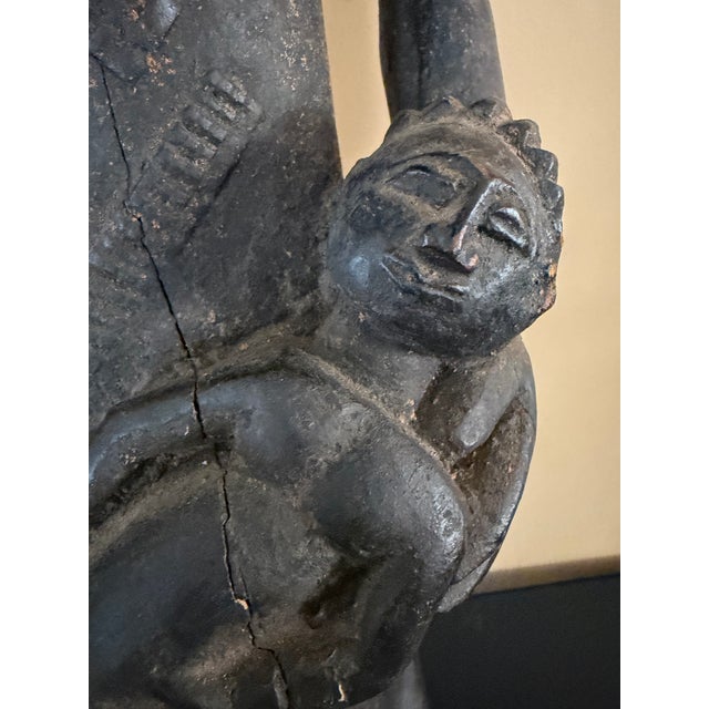 Black Baule Female Maternity Figure. 20th Century For Sale - Image 8 of 12