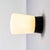 Black Opaque Glass and Bakelite Knob Ceiling Lamp, 1950s For Sale - Image 8 of 8