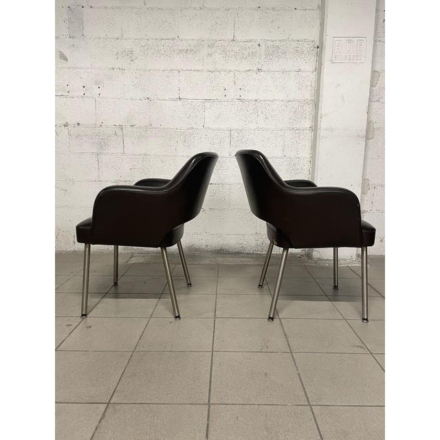 Set of Leatherette Lounge Chairs from Mobiltecnica Torino, 1970s For Sale - Image 4 of 18