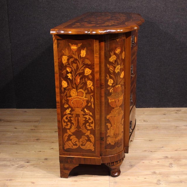Vintage Dutch Inlaid Commode, 1970 For Sale - Image 6 of 13