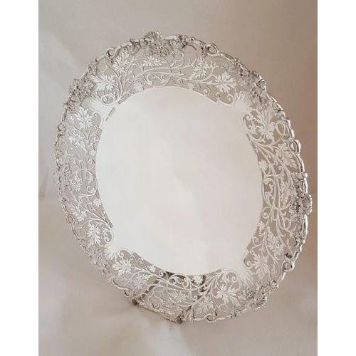 Sterling Silver Cake Stand Compôtier from Lee & Wigfull, Sheffield, 1942 For Sale - Image 4 of 18