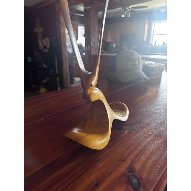 Mid-Century 1960s Myrtle Wood Bird For Sale In Saint Louis - Image 6 of 6