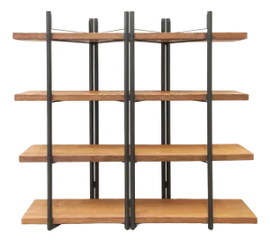 Artisan Bookcase in Iron and Wood