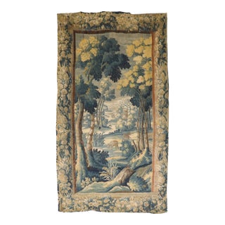 19th Century Late 17th Century Flemish Baroque Verdure Tapestry - 5'8" x 9'8" For Sale