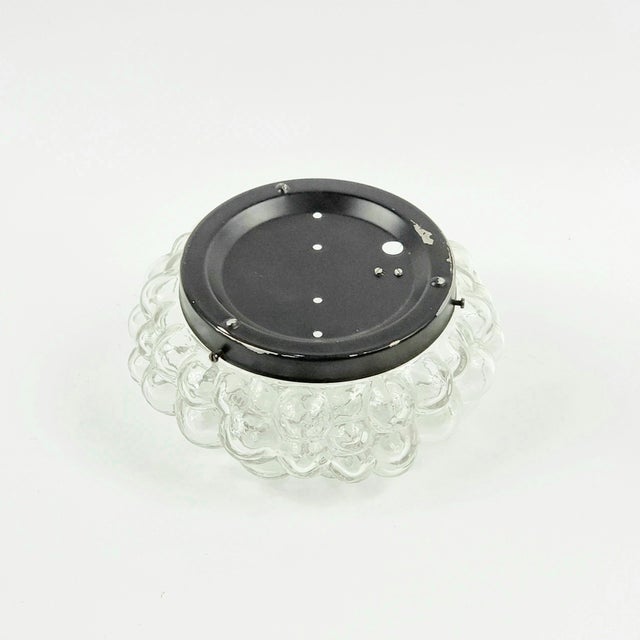 Mid-Century Space Age Bubble Glass Flush Mount by Helena Tynell for Limburg, Germany, 1960s/1970s For Sale - Image 6 of 7
