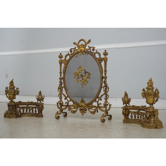 Age: C.1890-1900 Details: High Quality Construction French Style Solid Brass Hardware Exceptional Details & Quality Heavy...