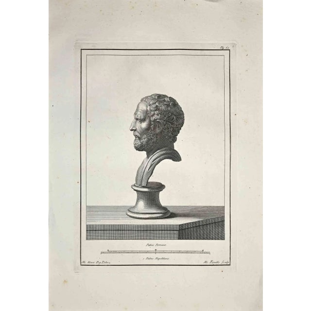 Profile of Ancient Roman Bust, form the series "Antiquities of Herculaneum Exposed", is an original etching realized by...