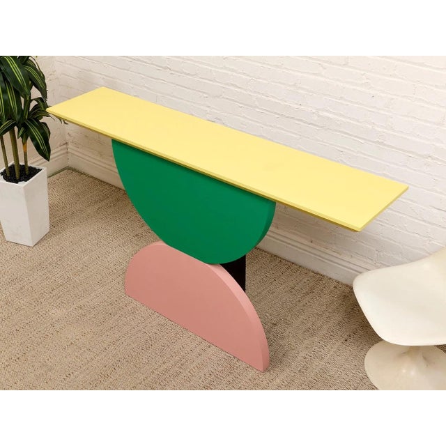 Memphis Style Entry Table For Sale In Los Angeles - Image 6 of 8