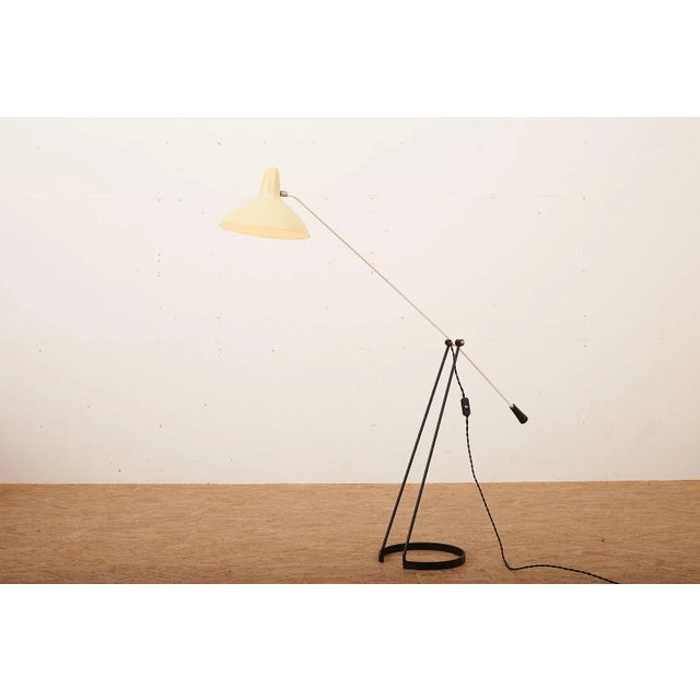 Black Metal Tivoli Grasshopper Floor Lamp with Counterweight by Floris Fiedeldij for Artimeta For Sale - Image 5 of 13