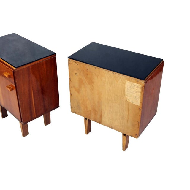 A beautiful set of colourful night stands will uplift your bedroom with it' s vintage vibe. Ideal for storing your books...