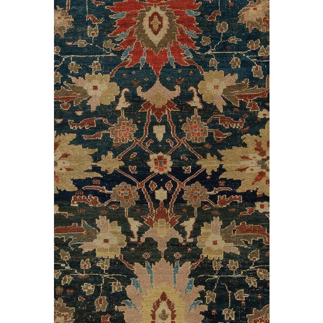 Persian Zabihi Collection Phenomenal Large Scale Antique Sultanabad Mahal Persian Carpet - 12'2" x 15'7" For Sale - Image 3 of 6