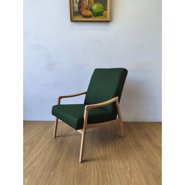Vintage Lounge Chair by J. Jiroutek, Czechoslovakia, 1960s For Sale - Image 14 of 18