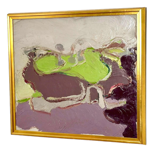 Rolf Magnusson, Waves of Color, 1960s, Oil on Canvas, Framed