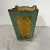 Florentine Rare Italian Florentine Turquoise / Gold Brush Pot For Sale - Image 4 of 10