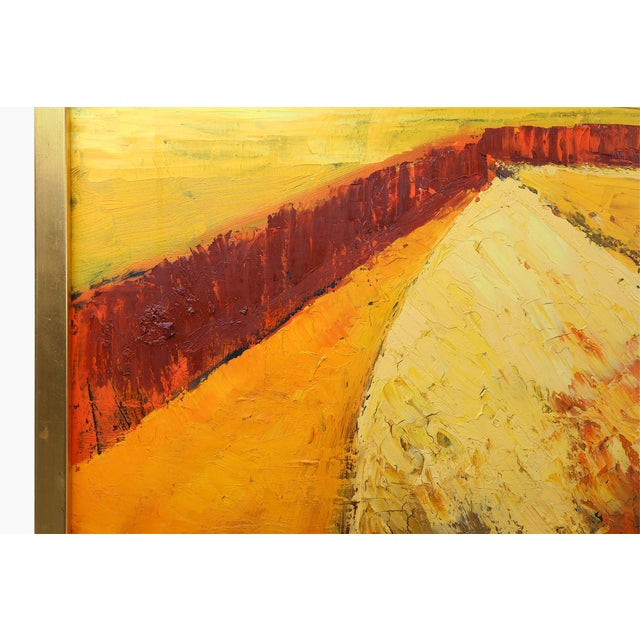 Piet Van Den Buys, Large Landscape, 1950s, Oil on Canvas For Sale - Image 7 of 11