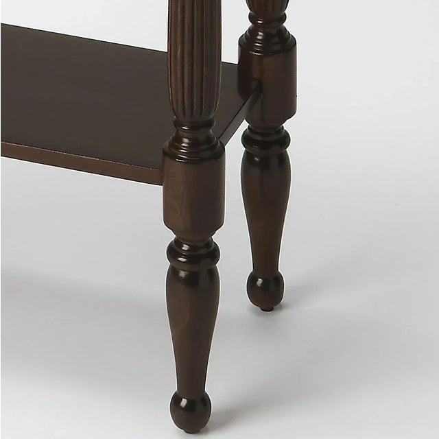 Transitional Whitney Console Table, Dark Brown For Sale - Image 3 of 4
