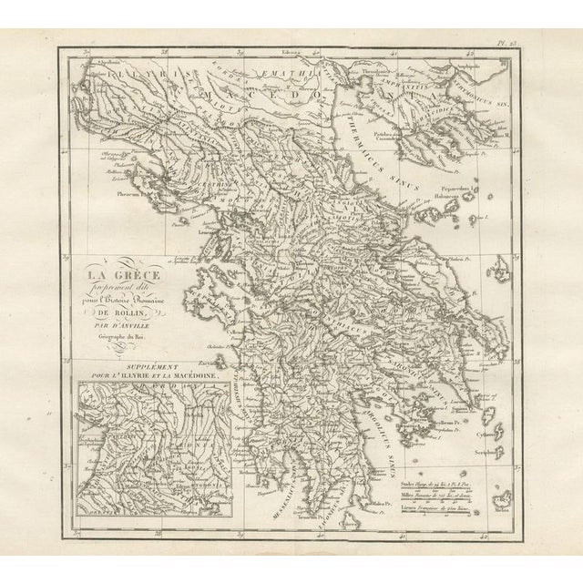 Brown Ancient Greece with an Illyria and Macedonia Inset by Danville, 1818 For Sale - Image 8 of 8