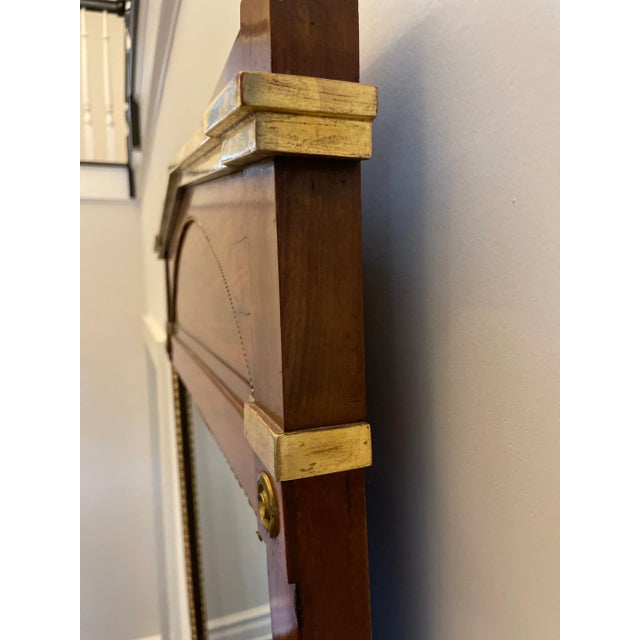 Wood Early 19th Century Karl Johan Parcel Gilt Mahogany Mirror For Sale - Image 7 of 10