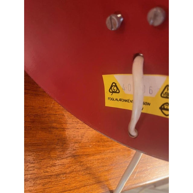 1970s Red Table Lamp, 1970s For Sale - Image 5 of 11