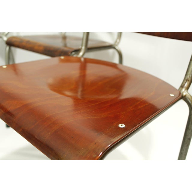 1950s Model 106 Chairs by W. H. Gispen for Delft, 1950s, Set of 6 For Sale - Image 5 of 18