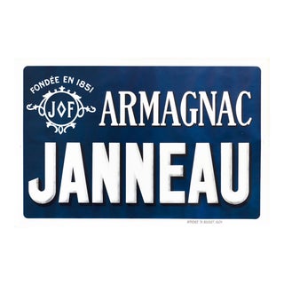 1900s French Vintage Armagnac Janneau Poster For Sale