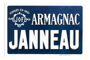 1900s French Vintage Armagnac Janneau Poster