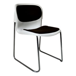 Space Age Model SM400K Chairs in Plastic and Chrome by Gerd Lange for Drabert, West Germany, 1980s, Set of 6 For Sale