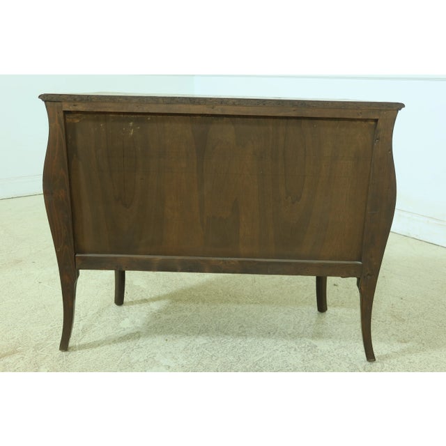 Italian Parquetry Inlaid 3 Drawer Commode Chest For Sale - Image 9 of 10