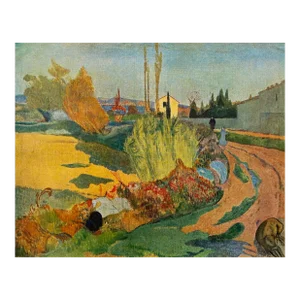 Paul Gauguin Vintage 1949 Lmtd Edtn Postimpressionist French Fine Art Lithograph Print " Paysage en Bretagne " 1889