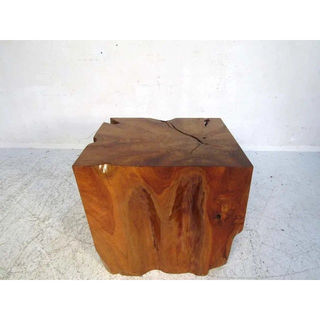 This beautiful one of a kind side table will impress even the harshest of critics. Made of red oak this piece is one solid...