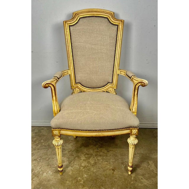 Wood Set of Eight Neoclassical Style Dining Chairs For Sale - Image 7 of 17
