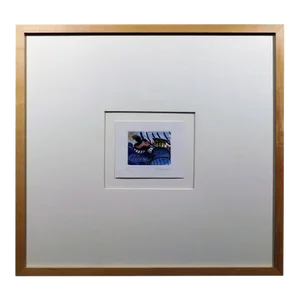 Peter Max Untitled Mini Mix Media Lithograph Art Custom Framed