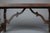 Solid chestnut refectory table, frame joined by shaped crosspieces, 6 cm thick top. 1950s. Period: 1950s Dimensions:...