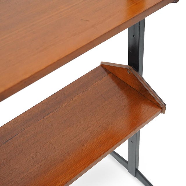 Bookcase with Metal Uprights, 1950s For Sale - Image 9 of 14