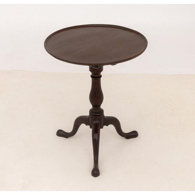 English George III Style Mahogany Tripod Table For Sale - Image 3 of 8