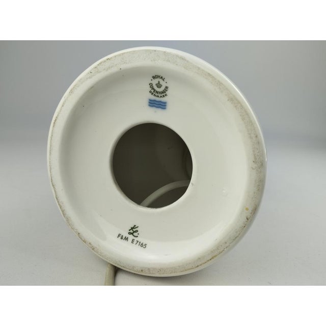 Blue Large Table Lamp from Fog & Mørup and Royal Copenhagen, 1960s For Sale - Image 8 of 16