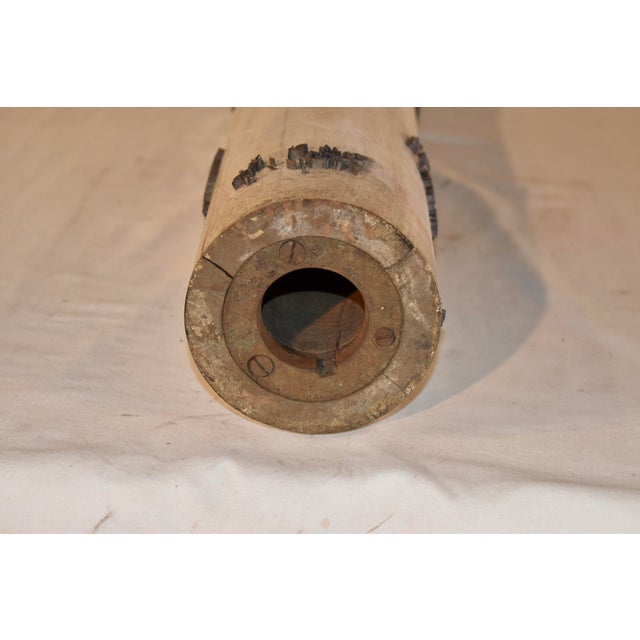 Circa 1900 French Wallpaper Printing Roll For Sale In Greensboro - Image 6 of 7