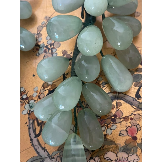 Great Pair of Large Vintage Jadeite Jade Grape Clusters For Sale - Image 4 of 8