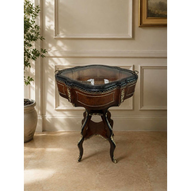 19th Century French Napoleon III Jardinière Converted to Bijouterie Display Table For Sale In New York - Image 6 of 6
