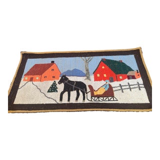 Antique Textile Handmade Folk Art C1910 Americana C1910 Providence For Sale
