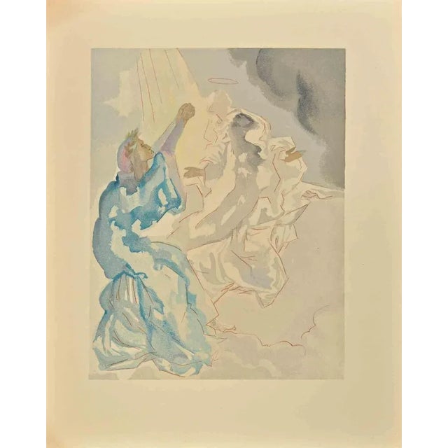 Modern Salvador Dali, The Divine Comedy: The Souls, Woodcut Print, 1963 For Sale - Image 3 of 3