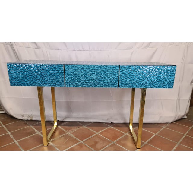 Italian Murano Glass Console Table from Justfurnituress SRL For Sale - Image 12 of 18