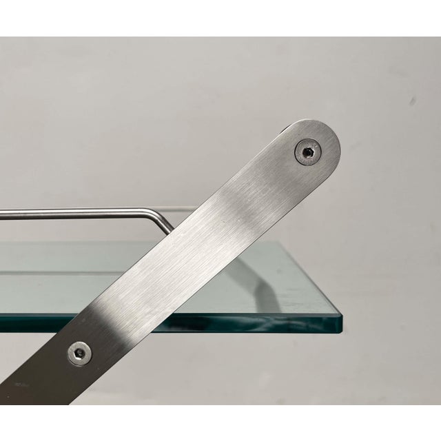 Metal Vintage Italian Model Mister Service Bar Cart by Andreas Weber for Gallotti & Radice, 1990s For Sale - Image 7 of 18