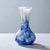 A stunning large handcrafted vase in blown murano opaline glass, standing a beautiful 30 cm tall, combining contemporary...