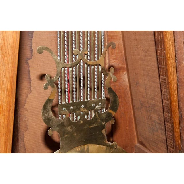 Late 19th Century French Antique Oak Long Case Clock For Sale - Image 5 of 8